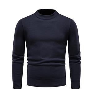 เสื้อสเวตเตอร์แบบสวมหัวสำหรับผู้ชายเสื้อกำมะหยี่เนื้อนุ่มสำหรับฤดูหนาวเสื้อมียี่ห้อเสื้อถักขนแกะให้ความอบอุ่นเสื้อเบลาส์เข้ารูปด้านล่าง - Product Image 1