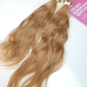 Vente en gros d'extensions de cheveux Offre Spéciale vietnamiennes de luxe à la kératine pré-collée Remy à double pointe plate vague naturelle de génie vague de trame - Product Image 1