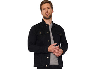 Veste en jean Indigo Heritage, durable, décontractée, mi-longue, pour l'hiver, pour les tenues formelles et streetwear - Product Image 4