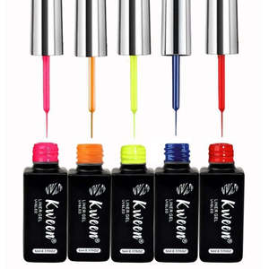 ชุดเจลไลเนอร์เพ้นท์เล็บ Kween-สีนีออนบลู ชมพูร้อน เหลือง แดง-แปรงหัวเล็ก ล้างออกได้ ใช้กับหลอดไฟ LED กล่องของขวัญเพื่อความงาม - Product Image 1