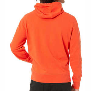 Eco Friendly <b>Hoodies</b> <b>for</b> <b>Men</b> Cotton Made Sustainable Fabric Custom Logo Pullover Hoodie With Kangaroo Pocket <b>Orange</b> Colour - Product Image 2