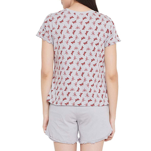 Ensembles jumeaux pour femmes costume en coton deux pièces ensemble double t-shirts et shorts marque personnalisée T-shirts et shorts respirants ensembles jumeaux - Product Image 2