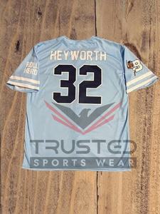 American Football <b>Mesh</b> Jersey Custom Logo Fit <b>Short</b> Breathable 100% Polyester T-Shirt Crop Heat-Transfer Printing OEM Service - Product Image 4