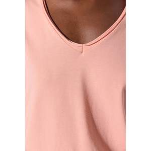 T-shirt basique en Lycra à col en V - Product Image 4