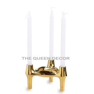 Bougeoir fait main en métal de qualité supérieure Candélabre Luxe Maison Intérieur Extérieur Décoration de Noël Vente directe d'usine - Product Image 5