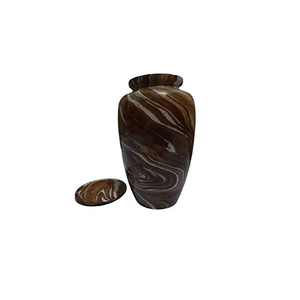 Urna Funeraria de Latón de Diseño Americano para Cenizas Humanas, Mini Urna Conmemorativa para Ser Querido, Acabado Elegante Hecho a Mano - Product Image 1