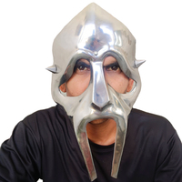Masque facial médiéval haut de gamme KGR003, design médiéval, LARP, fait main en acier doux, pour Bar Mitzvah, décoration, théâtre