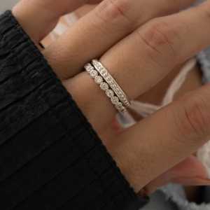 Elegant Vintage Round Cut Cubic Zirconia Diamond 925 Silver Gold Plated Handmade Super Quality Wedding Gift <b>Ladies</b> Ring - Product Image 4