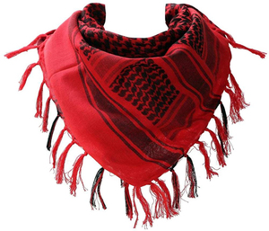 Venta caliente Precio barato 100% Material de algodón Hecho Color gris Musulmán Shemagh Bufanda con logotipo personalizado - Product Image 2