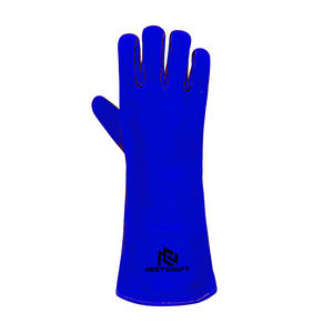 High Quality Fireproof Heat Resistant Leather Welding <b>Gloves</b> Private Label Welding <b>Gloves</b> Heat Resistance - Product Image 2