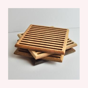 Salvamanteles de madera maciza resistente al calor de calidad superior con tapa de almacenamiento Bandeja elegante y duradera para uso diario - Product Image 6