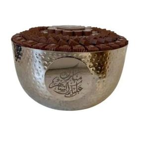 High on Trend Modern Style Set of 3 Metal Polished <b>Chocolate</b> Bowl with Stand Superior Quality Handmade Eco-Friendly Durable - Product Image 5