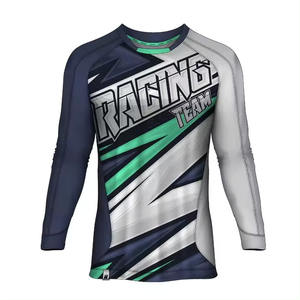 Novedad de 2024, ropa deportiva de talla grande para hombre, camisetas de motocicleta hechas a medida, tu diseño, moda, manga larga, transpirable, Motocross - Product Image 3