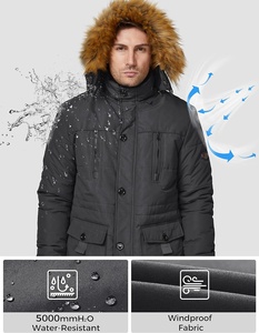 Veste d'hiver longue à capuche pour homme tendance 2025, veste en duvet chaude de haute qualité, personnalisée, moelleuse, résistante au froid - Product Image 4