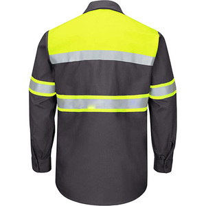 Traje DE SEGURIDAD ignífugo resistente al fuego para hombres Ropa de soldadura ignífuga reflectante con mangas largas - Product Image 2