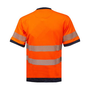 Camiseta de Trabajo con Logotipo Personalizado, Mangas Cortas, Transpirable, de Alta Calidad, Reflectante, de Seguridad para Hombre - Product Image 4
