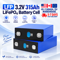 Sel Baterai LiFePO4 Kanada 315Ah 3.2V 1008Wh, Sel LFP Prismatik Siklus Panjang untuk Penyimpanan Energi