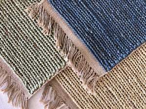 Tapis de Jute et Chanvre Beige et Marron Rectangle Naturel Style Solides Motif Tissé à la Main Tapis et Tapis de Maison Écologique - Product Image 2