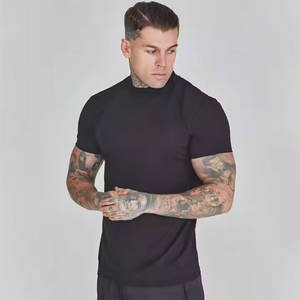 Vente en gros T-shirt à manches courtes à carreaux 300 grammes 100% coton coupe régulière pour hommes, mode de style de rue écologique - Product Image 2