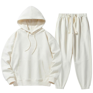 Ensemble de survêtement sportif pour homme, streetwear décontracté, personnalisable, logo imprimé, poids lourd, taille XL et plus, hiver 2025, respirant - Product Image 1