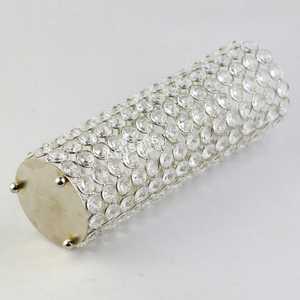 Handmade Metal Flower Vase with <b>Crystal</b> Decoration Living Room Bedroom Table <b>Top</b> Deco 100% Handmade <b>Crystal</b> Beads - Product Image 2