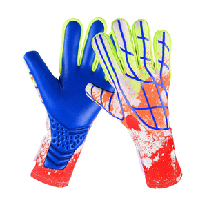 1 paire de gants de gardien de but en gros, latex premium, adhérence optimale, bracelet réglable, tailles adultes et jeunes disponibles - Product Image 2