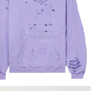 Servicio OEM, Sudaderas con Capucha para Hombre, Estilo Desgastado, 100% Algodón, Venta al por Mayor, Último Diseño, Cálidas para Invierno, Color y Logotipo Personalizables - Product Image 6