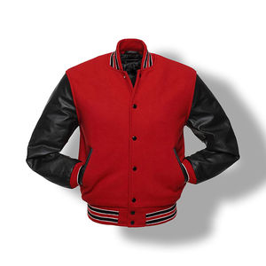 Chaqueta universitaria bordada personalizada para hombre, chaqueta de béisbol de talla grande de cuero de gran tamaño con parche de estrella, chaquetas de invierno para hombre - Product Image 6