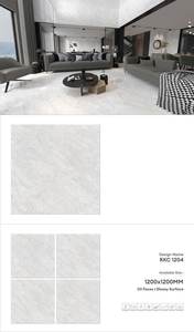 Baldosas de pared de porcelana brillante de primera calidad 1200x1200 | 120x120 Baldosas elegantes duraderas de gran formato | Colección de exportación moderna - Product Image 4