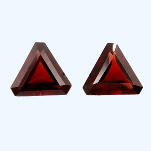 Meilleures ventes : Pierre précieuse naturelle à 100 %, grenat rouge du Mozambique, taille triligne de 8 mm, avec un aspect brut et une facettage de précision - Product Image 3
