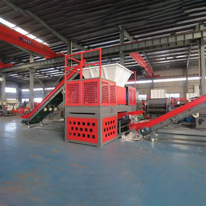 Machines de traitement des déchets Broyeur à double rouleau pour déchets agricoles avec bande transporteuse - Product Image 2