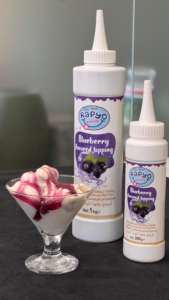 Salsa de cobertura de frambuesa con cuentas azules - Product Image 3