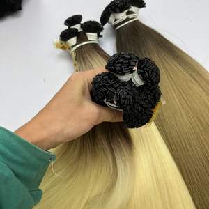 กระจุกผมสำหรับผู้หญิงผิวดำสำหรับต่อผมมนุษย์แท้ธรรมชาติแบบไล่เฉดสี - Product Image 5