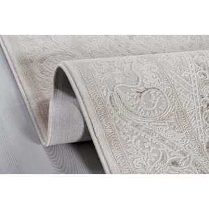 Tapis d'intérieur beige moderne Nazende de Netline Home Depot, 60% polypropylène, 40% polyester, 80x150 cm, pour chambre à coucher, bureau ou chambre d'enfant - Product Image 2