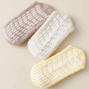 Warm indoor furry <b>socks</b> extra thick snowflake <b>thermal</b> <b>slippers</b> crew size anti-slip furry <b>socks</b> - Product Image 3