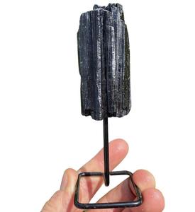 Turmalina negra natural más vendida en soporte de hierro para exhibición o limpieza espiritual y protección EMF Suministro mundial - Product Image 4