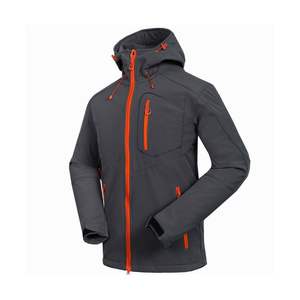 Vestes softshell légères d'hiver 100% polyester à motif écossais pour hommes, confort et protection axés sur l'activité pour l'escalade - Product Image 2