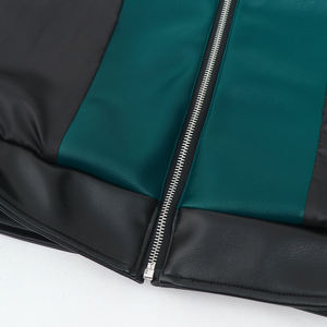 Chaqueta de cuero de motorista para hombre de colección de invierno de aspecto atractivo al por mayor chaqueta de cuero de estilo de lujo para hombre de fabricante al por mayor - Product Image 6