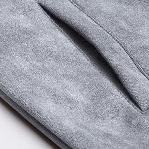 Grande demande Prix réduit Veste en daim véritable Camel Collection hiver Col montant Fermeture éclair Style Sportswear pour hommes Grande taille - Product Image 5