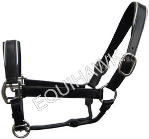 Halter de cheval de style selle anglaise légère en cuir souple avec finition chromée licol de cheval en cuir personnalisé - Product Image 4