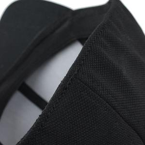 Gorras de béisbol deportivas transpirables ligeras de alta calidad 2025, fabricación de Pakistán, gorra de tela de Color negro clásico - Product Image 5