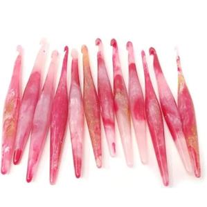 Crochets en résine, poignée ergonomique et souple, crochets de taille personnalisée, crochet tourné à la main - Product Image 3