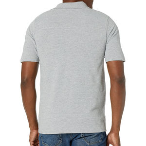 T-shirt polo de luxe en coton à manches courtes pour homme, avec logo personnalisé, options de broderie et d'impression 100% coton tricoté - Product Image 6