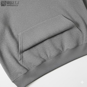 Custom Heavyweight Cotton/polyester <b>Cropped</b> Hoodies <b>Men</b> Sweatshirt High Quality Oversized Blank Pullover Hoodies <b>For</b> <b>Men</b> 450 gsm - Product Image 5