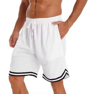 Short d'entraînement en nylon à taille élastique personnalisé du fabricant de vêtements OEM pour hommes non tissé pour la course à pied Beach Gym Street Wear - Product Image 4