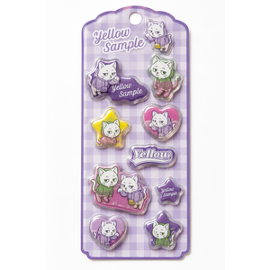 Star-Shaped Anime Cartoon Plastic <b>Waterproof</b> Self-Adhesive Gloss Laminated <b>Stickers</b> for Promotional Gifts & Home Decor - Product Image 1
