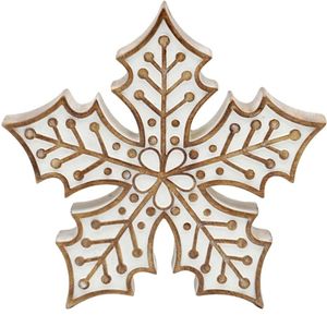 เครื่องประดับตกแต่งผนังเกล็ดหิมะโลหะสีทองสไตล์นอร์ดิกของตกแต่งคริสต์มาสที่แขวนบ้านศิลปะงานฝีมือวันหยุดของขวัญ - Product Image 3