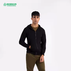 Sweat-shirt à capuche unisexe de haute qualité, coupe classique, fermeture éclair, basique, personnalisable, en coton, respirant, séchage rapide, OEM - Product Image 1