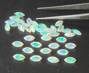 Opale éthiopienne naturelle Multifile 3x6mm-6x12mm Marquise taillée à facettes en vrac Opale éthiopienne de haute qualité pour la fabrication de bijoux - Product Image 2