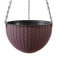 Pot Tanaman Oval HDPE 8 Inch Ramah Lingkungan, Tahan Lama, Ringan, Warna-warni, Dekoratif, Sederhana, Modern, untuk Taman Luar Ruangan, Pot Kecil, Rumah